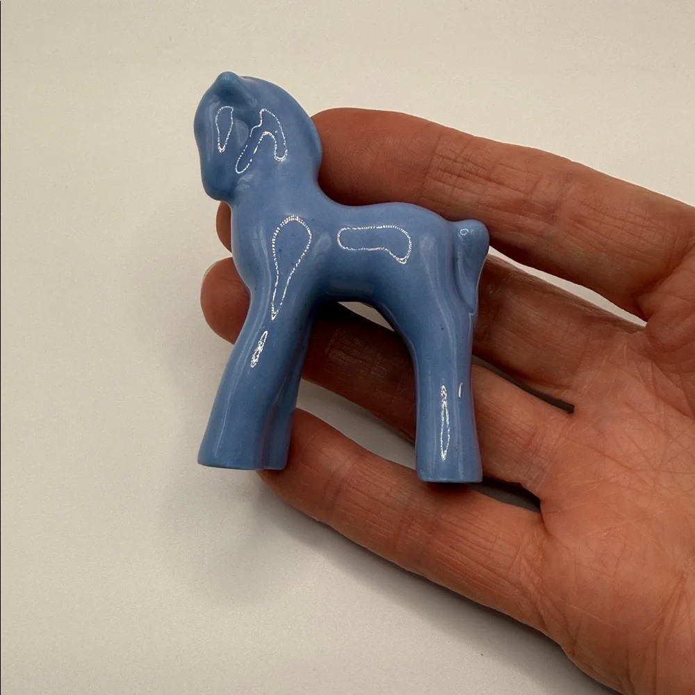 Shawnee Morton Pottery Blue Horse Figurine - Picture 7 of 11
